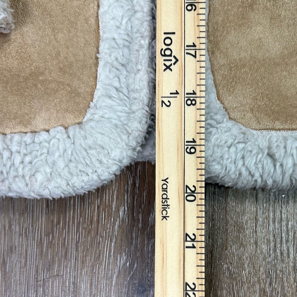 Girl's Hooded Penny Lane Coat Y2K Floral Embroidery Faux Suede Sherpa Lined Sz-6 - Picture 9 of 9